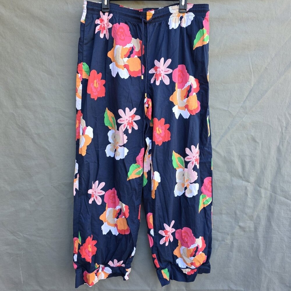 Southern Tide Alaine Garden Splendor Pants Isze Large 100% Cotton